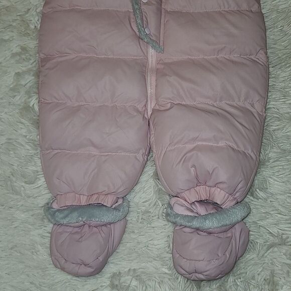 Children's Place Pink Snowsuit Bunting 3-6 months - Picture 3 of 8